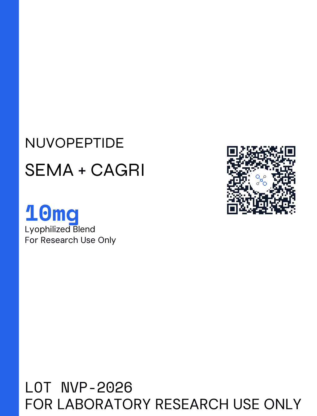 Semaglutide + Cagrilintide Blend research vial label